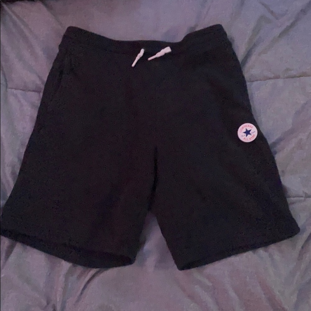 Black Converse Sweatshorts